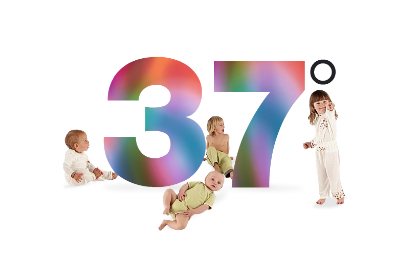 Temperature regulating baby clothing [37 degrees]