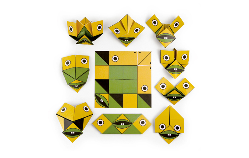funny face card / 折り紙